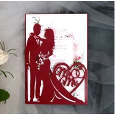 Valentine's Day Greeting Card Marriage Invitation Card Laser Cut Paper
